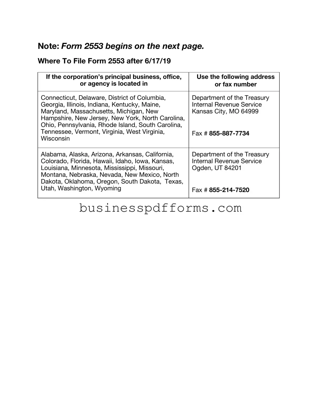 Fill in Your IRS 2553 Template