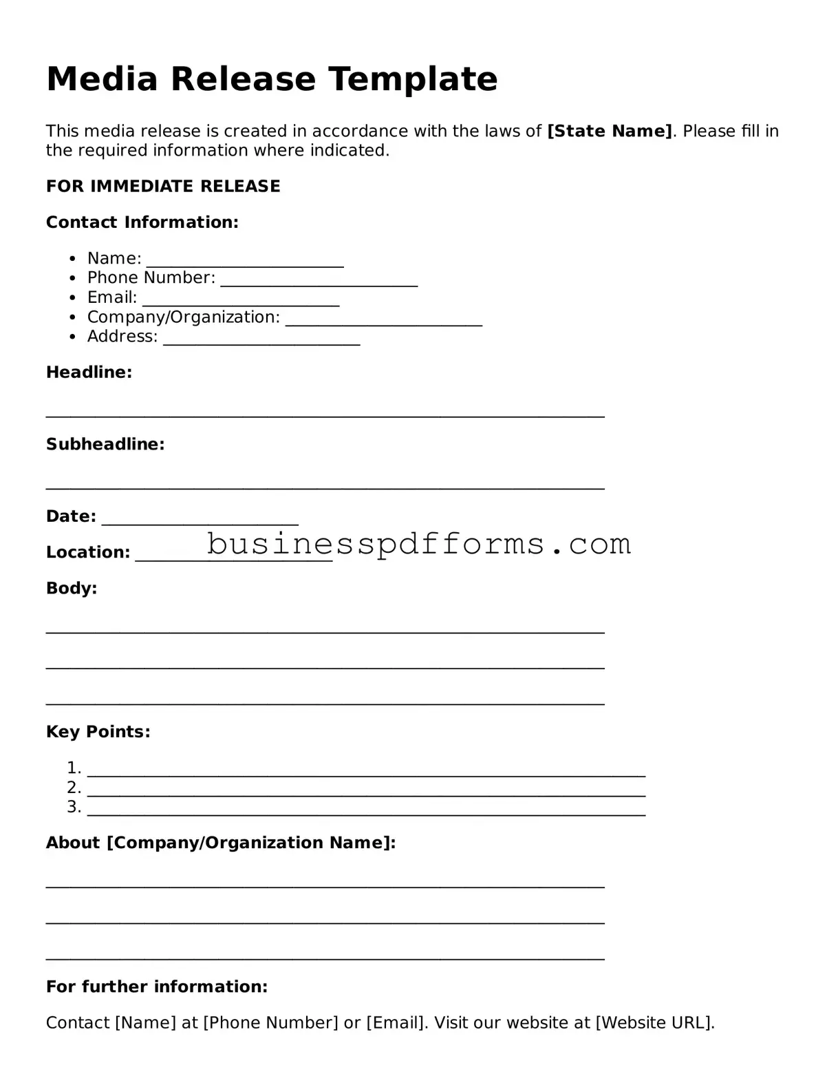 Attorney-Verified Media Release Template