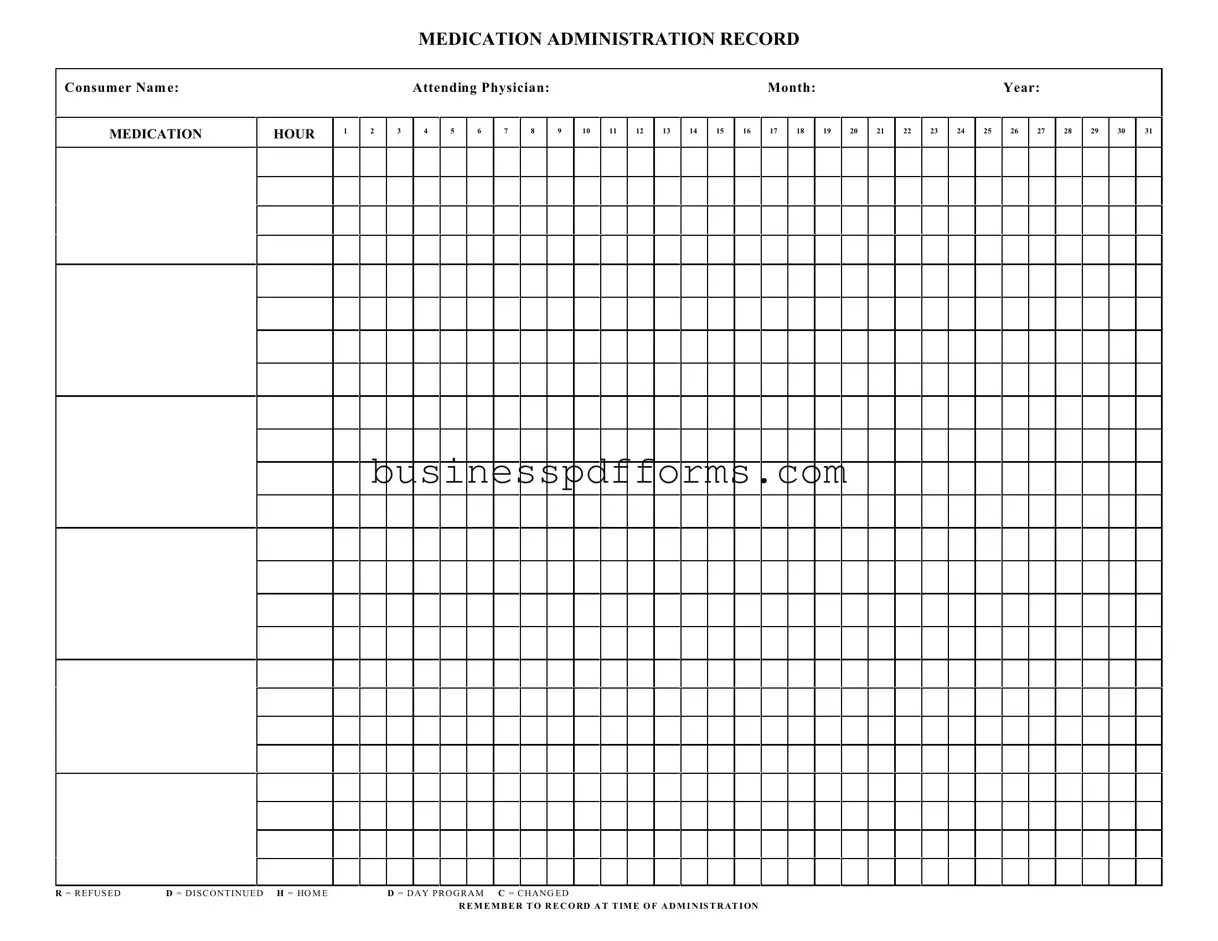 Fill in Your Medication Administration Record Sheet Template