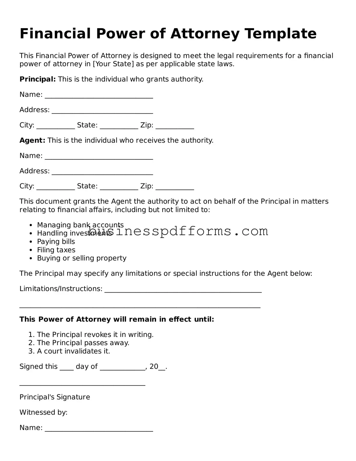 Attorney-Verified Power of Attorney Template