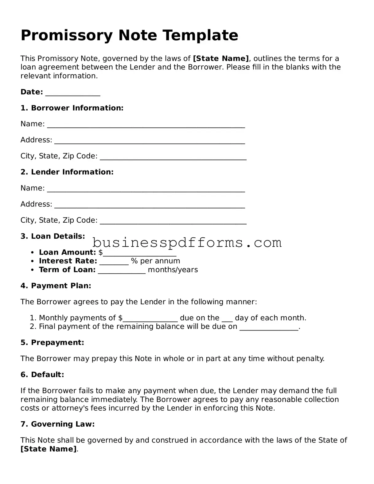 Attorney-Verified Promissory Note Template
