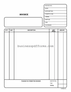 Fill in Your Free And Invoice Pdf Template