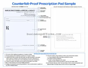 Fill in Your Prescription Pad Template