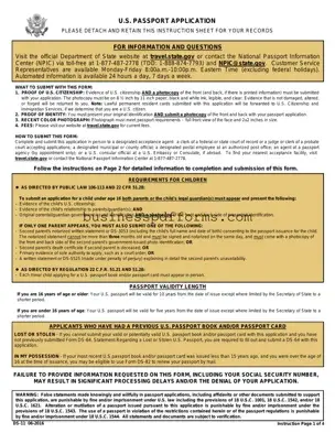 Fill in Your DS-11 U.S. Passport application Template