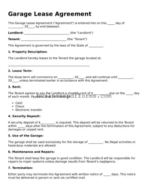 Attorney-Verified Garage Lease Agreement Template