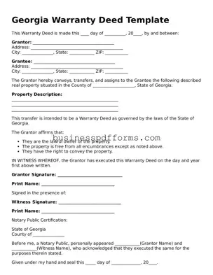 Free Georgia Deed Template