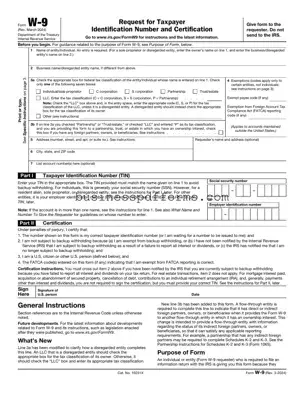 Fill in Your IRS W-9 Template