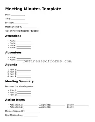 Attorney-Verified Meeting Minutes Template