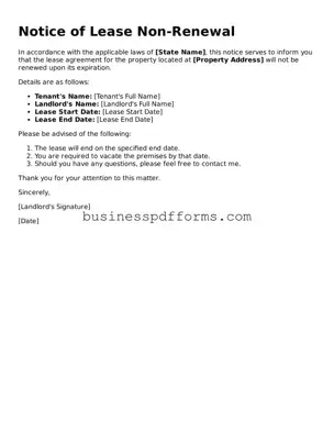 Attorney-Verified Notice of Lease Non-Renewal Template