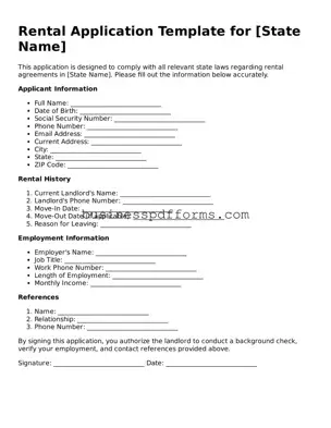 Attorney-Verified Rental Application Template