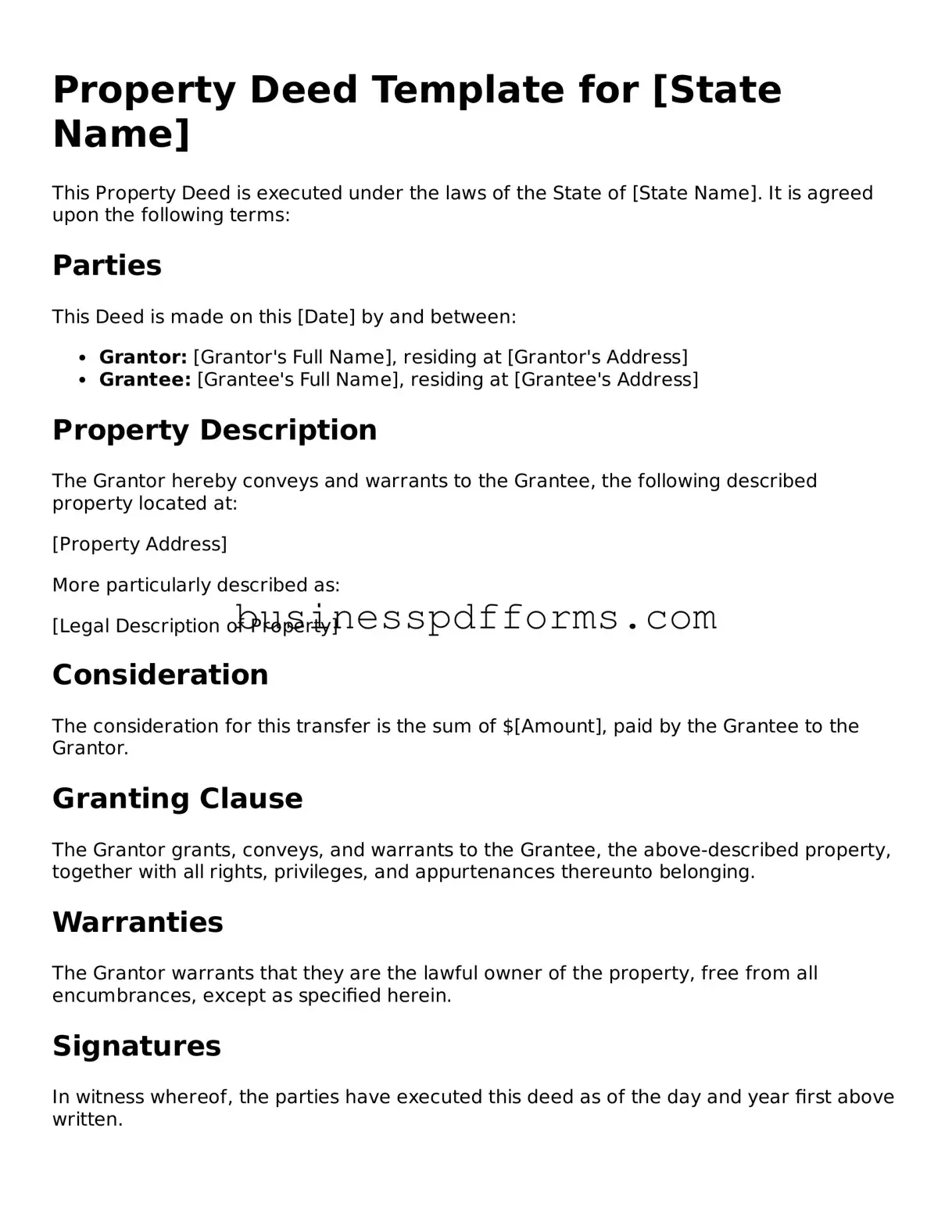 Attorney-Verified Deed Template